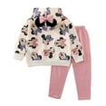thumbnail image 2 of Toddler Baby Girl Clothes Spring Fall Outfits Long Sleeve Sweatshirt Tops + Pants Set, 2 of 7