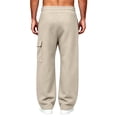 thumbnail image 5 of ZUBMGKTE Men's Baggy Fleece Cargo Sweatpants Loose Casual Jogger Pants Open Bottom Sweatpants for Athletic Workout with Pockets, 5 of 8