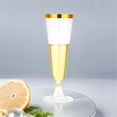 thumbnail image 4 of 25 Pcs 150ml Flûtes à Champagne Jetables Flûtes à Champagne Claires, 4 of 4