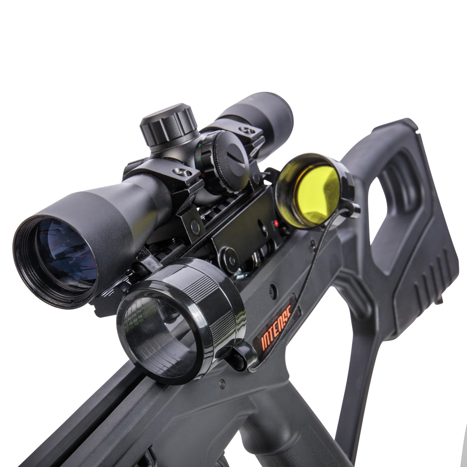 BearX Intense Ready to Shoot Crossbow Package with Scope, Quiver, Bolts, Cocking Rope, and Wax, Strata Finish