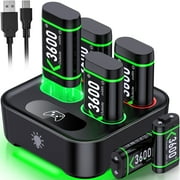 Xbox Controller Battery Pack for Xbox One/Xbox Series X|S,ESYWEN 6PCS 3600mAh Xbox Rechargeable Battery Packs & Xbox Charger Station for Xbox One/One S/One X/One Elite