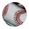 thumbnail image 4 of Baseball Round Fitted Tablecloth, Sport Ball Elastic Tablecloth for Round Tables, Waterproof Table Cover, 4 of 8