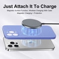 thumbnail image 4 of Original For Magsafe Magnetic Case For iPhone 14 13 12 11 Pro Max Mini X XR XS 8 Plus SE 2 Liquid Silicone Wireless Charge Cover Purple For iPhone X XS, 4 of 6