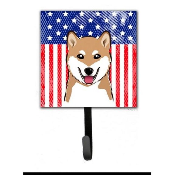 Carolines Treasures BB2155SH4 American Flag & Shiba Inu Leash or Key Holder
