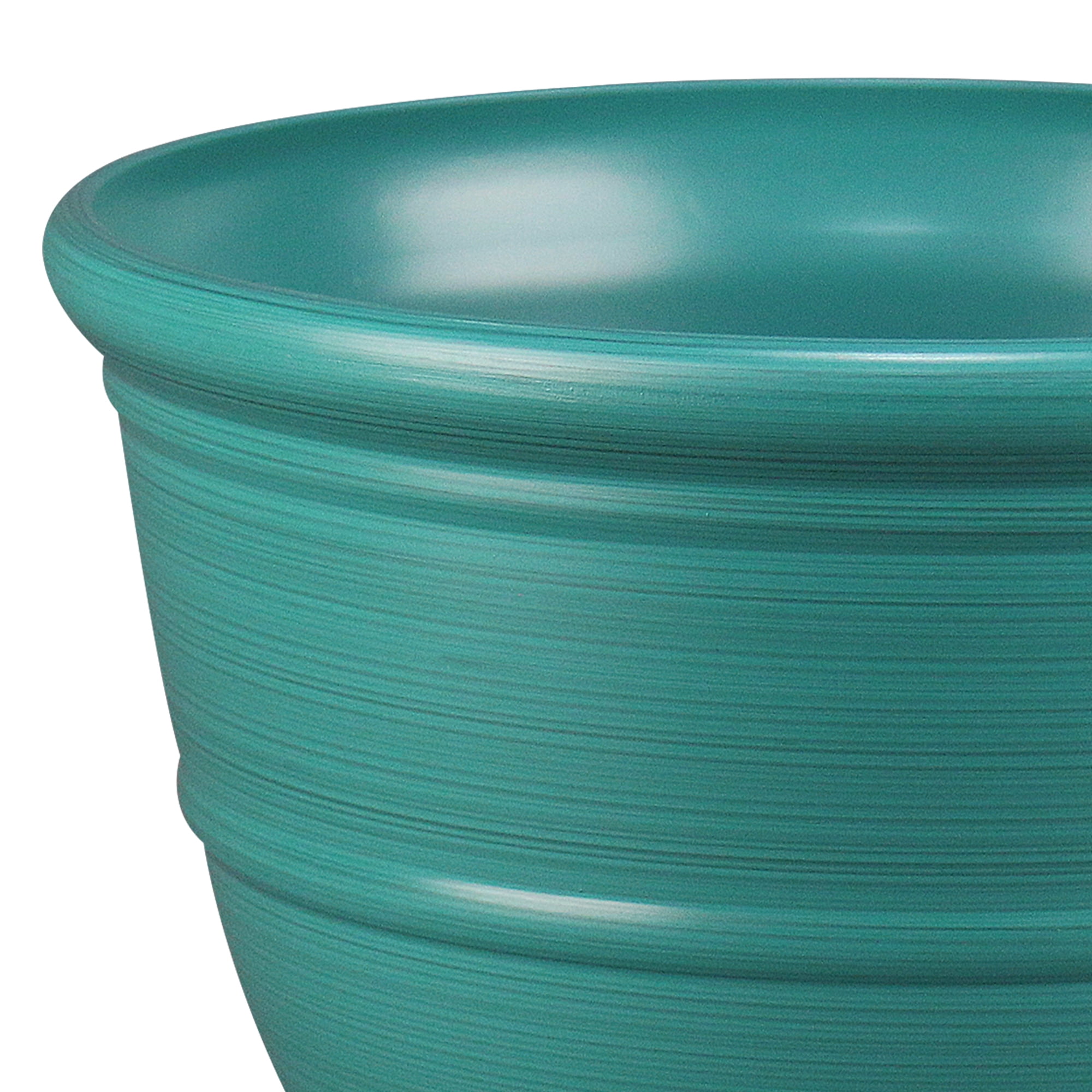 Mainstays Ferenza Aqua Color Recycled Resin Planter, 14in x 14in x 10in