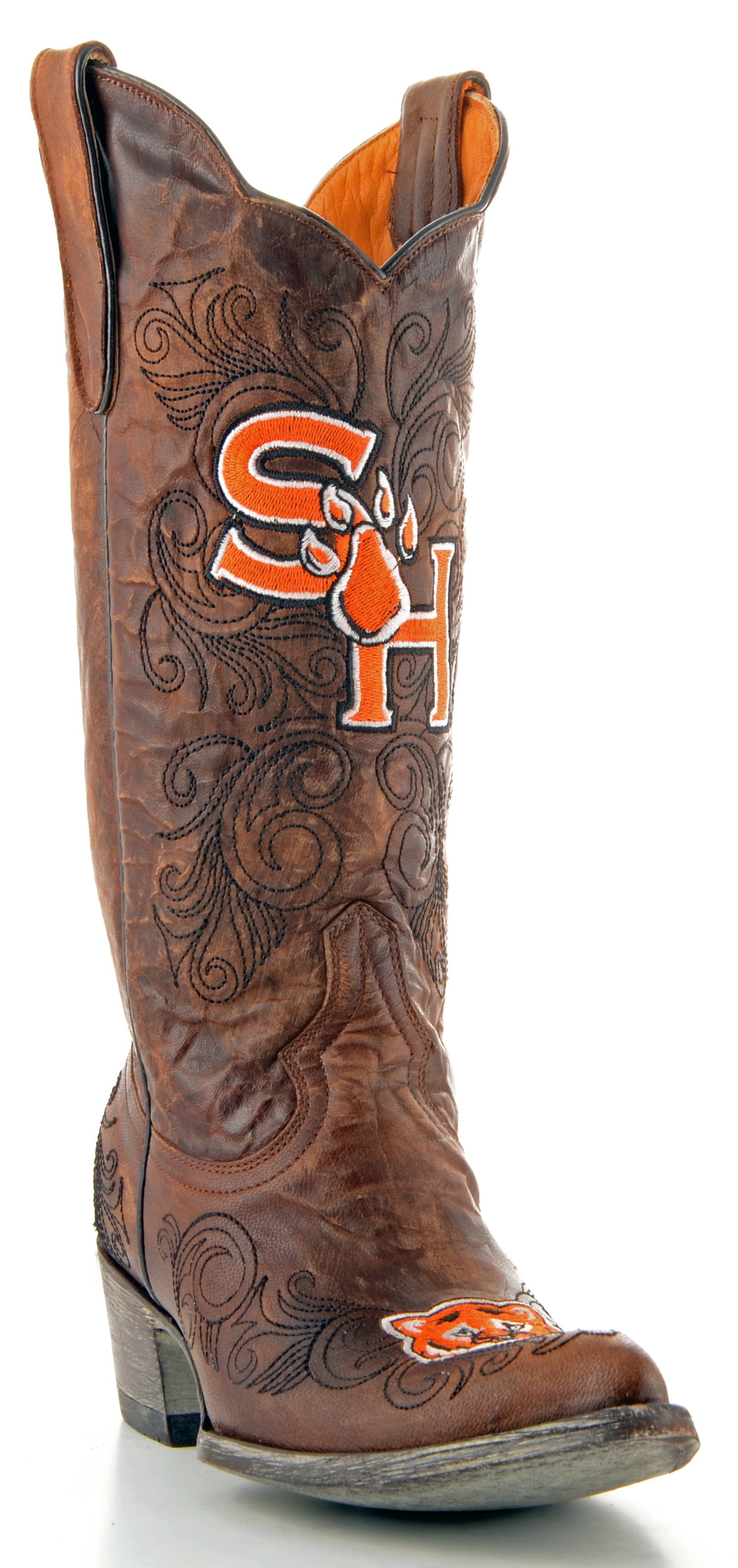 Gameday Womens 13" Leather Sam Houston St Cowboy Boots SAM-L026 by GameDay Boots