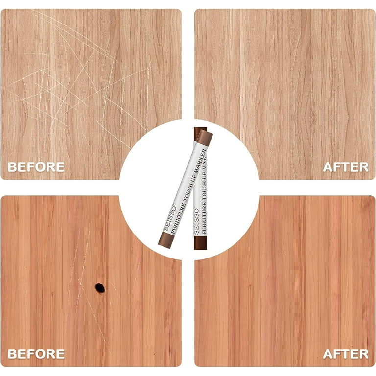 SEISSO Wood Filler Furniture Repair Kit, Wood Fill Restore a Finish for  Scratch Wood Floor, White Dark Wood Furniture Scratch Repair Kit Paste,  Wood