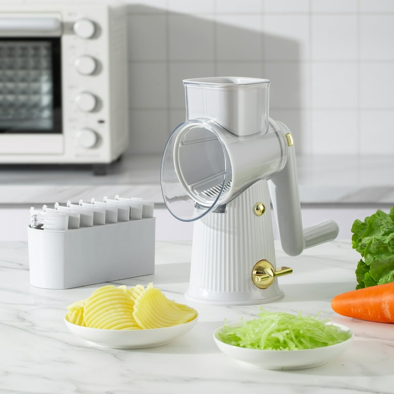 Cook with Color Plastic Rotary Grater with 5 Interchangeable