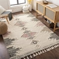 thumbnail image 3 of Surya Khemisset KMS-2314 96 x 120" Rectangle Modern Cotton Rug in Black/Cream, 3 of 5