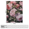 thumbnail image 4 of Orinice Flowers Roses Warm Lightweight Blanket Soft Fleece Blankets Throw Blanket Living Rooms Sofa Decor Cow Gifts All Seasons Excellent Hand Feel Blanket for All Seasons 40x50in, 4 of 6
