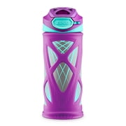 ZULU Echo Kids 12 fl oz Stainless Steel Insulated Water Bottle, Purple/Teal