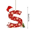 thumbnail image 3 of Adornos navideños colgantes con 26 letras para árbol de Navidad, adornos navideños personalizados para hacer tú mismo, decoración navideña, decoración colgante para árbol de Navidad, decoración para p, 3 of 5