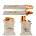 thumbnail image 2 of Sac de Rangement de Cuisine en Lin Réutilisable Fait Maison avec Cordon de Serrage, 2 of 8