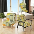 thumbnail image 2 of Designart "Retro Square Design VII" Upholstered Mid-Century Accent Chair - Arm Chair, 2 of 5