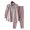 Pink, variant on sunsanly 2 Pcs/Set Women Shirt Pants Set Striped Contrast Color Lapel Long Sleeve Single-breasted Blouse Wide Leg Loose Elastic Waist Trousers Set Lady Casual Daily Outfit