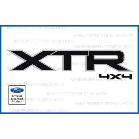 Decal Mods 4x4 Decals Truck Stickers for Ford F150 XTR BLACK - FB (2004-2014)
