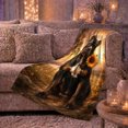 thumbnail image 6 of Autumn Sunflower Dog Portrait, Peaceful Pet Portrait Pattern, Warm Flannel Blanket for Living Room and Reading Nook, Dog Lovers Thanksgiving Gift, Pet Lover Home Decor, 6 of 9