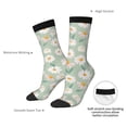 thumbnail image 4 of Rocae Daisies Flowers for Adult Socks Casual Athletic Stretchy Loose Socks for Women Men Non-Slip Middle Tube Socks, 4 of 6