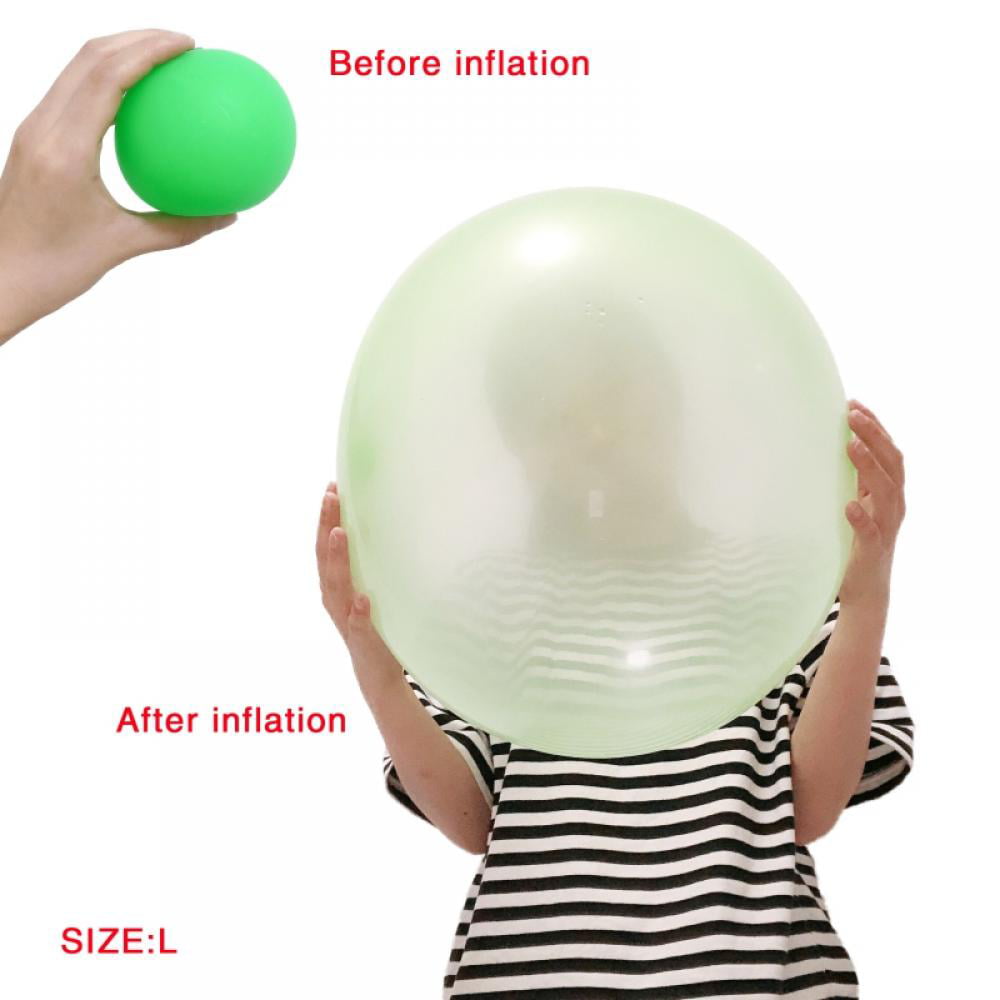 Stretchy Bounce Ball TPR Balloon for Children Toys Gifts Blow to 30cm S 