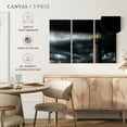 thumbnail image 5 of Elephant Stock Lighthouse During Storm Wall Art - Horizontal Multi Panel Canvas - Living Room Wall Decor - Nautical Multi Panel - Orange And Gray Decor - 65" x 42", 5 of 8