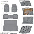 thumbnail image 5 of CAR GRAND Heavy Duty Rubber Floor Mats 3-Piece Universal Waterproof Car Mat Set for Car Auto SUV Truck Gray, 5 of 7