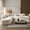 Beige, variant on MODERNLUXE 122" Extra Large Sectional Sofa,Comfy L-Shape 4-Seat Couches with 3 Round Cushions and Curved Design,Chenille Cloud Modular Couch for Living Room,Orange