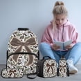 thumbnail image 2 of Yspwyqan Bow Backpack Set for Kids, 4Pcs with Lunch Box Pencil Case Water Bottle Bag, Grey Duck Camo Lightweight Bookbag Fits 13 Inch Laptop for Elementary Middle School, 2 of 7