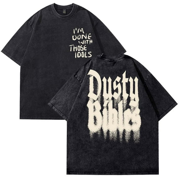 Josiah Queen Dusty Bibles Merch T-Shirt Cotton Wash Tee Women Men Short Sleeve Casual Crewneck Tee