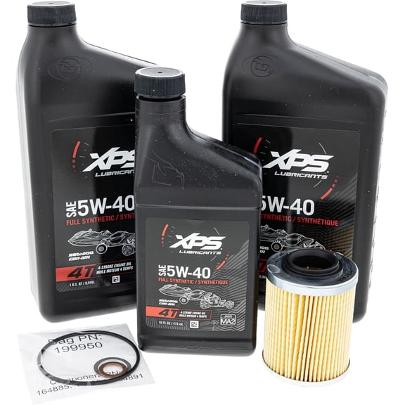 Can-Am New OEM Synthetic Blend Oil Change Kit 5W40 500 CC, 9779488