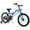 Blue, variant on Costway 16" LED Lighted Kids Bike with Adjustable Seat Coaster Brake Training Wheels Blue