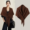thumbnail image 5 of Xuniizn Shawl Wraps for Women Elegant Knitted Sweater Shawl Open Front Poncho Scarf Blanket Cardigan Pashmina Wraps for Fall Winter, 5 of 7