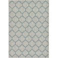 thumbnail image 1 of Unique Loom Trellis Collection Casual Moroccan Lattice Transitional Indoor and Outdoor Flatweave Area Rug, 7' x 10', Blue/Gray, 1 of 6