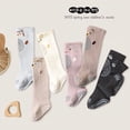thumbnail image 2 of Medias de seda para bebé, calcetines hasta la rodilla antideslizantes de algodón de clase A para otoño, calcetines por encima de la rodilla para recién nacidos, niños y niñas, 2 of 5