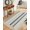Grey, variant on Beige Stripe Bathroom Rug 2'x3', Modern Abstract Art Navy Blue Striped Rustic Low Profile Front Entryway Rug with Tassels, Woven Cotton Washable Kitchen Mat Carpet for Foyer Bedroom Back Door Decor