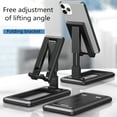 thumbnail image 2 of Folding Universal Mobile Phone Tablet Desk Stand Adjustable Bracket Holder Mount, 2 of 9