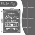 thumbnail image 7 of Birthday Gifts for Men, Dad Gifts for Father's Day, Anniversary Retirement Gifts for Dad, Gifts for Husband, I'm Not Sleeping I'm Just Resting My Eyes Blanket, 7 of 7