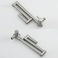 thumbnail image 6 of Pot Filler Faucet Wall Mount Foldable Kitchen Faucet Brass Kitchen Sink Faucet Double Joint Swing Arm Kitchen Tap 2 Hole Single Handle Kitchen Mixer Tap with Spray Gun,Brushed Nickel, 6 of 8