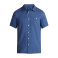 thumbnail image 5 of George Men's & Big Men's Regular Fit Microfiber Button-Up Shirt with Short Sleeves, Sizes XS-5XL, 5 of 5