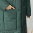 thumbnail image 7 of Scyoekwg Womens Winter Jacket Long Puffer Jacket Casual Solid Maxi Length Hooded Long Sleeve Warm Cotton Padded Coat Outerwear (Green,XL), 7 of 7