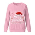 thumbnail image 5 of Meichang Merry Christmas Sweatshirts for Women Funny Christmas Graphic Sweatshirt Fleece Long Sleeve Crewneck Pullover Tops Holiday Gifts Oversized Sweatshirt, 5 of 5