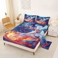 thumbnail image 2 of Erosebridal Baseball Gamer Gaming Queen Sheet Sets,Kids Sport Theme Bed Set For Boys Teens 4-Piece, 2 of 6