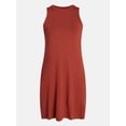 thumbnail image 7 of Time and Tru Women’s Sleeveless Knit Swing Dress, Sizes XS-XXXL, 7 of 7