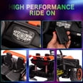 thumbnail image 4 of 24V 2-Seater Kids Ride On Car Electric Off-Road UTV Side by Side with 2WD Powered Wheel Electric Vehicle with Remote Control, Bluetooth, LED Light Gift for Boys and Girls 3-8 Aged- Orange, 4 of 7