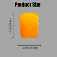 thumbnail image 4 of 20 Pcs Glow-in-The-Dark Car Tire Valve Cap Set, 5 Colors Light Up Valve Stem Caps Universal for Cars Trucks SUVs Motorcycles and Bikes, 4 of 10