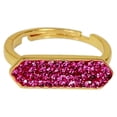thumbnail image 2 of Crystal Bar Gold Plated Ring, 2 of 2
