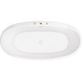 thumbnail image 3 of Proflo PFFSOI6731WH Cornwall 67" Free Standing Acrylic Soaking Tub - White, 3 of 6