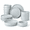 Speckled Light Gray-16, variant on Dinnerware Sets With Pasta For 6 24 Piece Dinner Salad Plates And Cereal Serving Stoneware Dishes Ware Home Kitchen Dishwasher &w