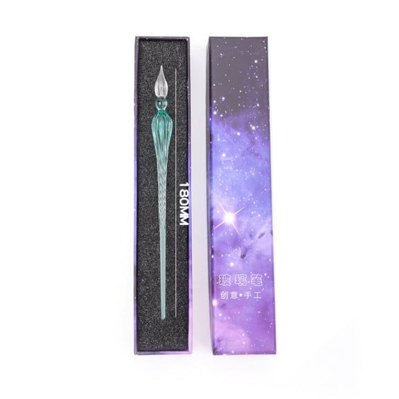 Glass Dip Pen Calligraphy Set - Ink Writing Tools For Beginners,Artistic Lettering,Vintage Design,Kit With,Multicolor