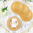 thumbnail image 4 of 100 Pcs Charger Plates Bulk 13 Inch Round Wedding Chargers Plastic Plate Dinner for Wedding Party Baby Shower Table Setting Event Decoration(Gold), 4 of 4