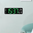 thumbnail image 4 of Reloj de pared digital Baoblaze LED Verde 32 cm x 3 cm x 10,5 cm, 4 of 8